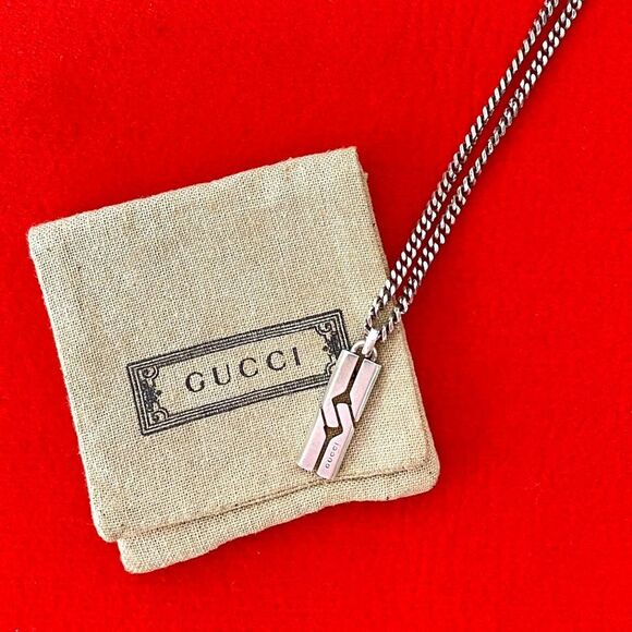 Gucci Knot Infinity Silver 925 Necklace - Picture 1 of 6